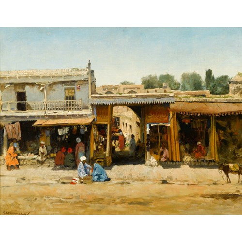 Oriental Market Scene